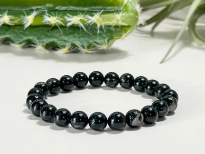 This image is of the Real black tourmaline bracelet